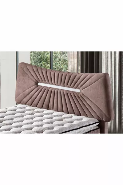 Double Size cm Bella Brown Headboard