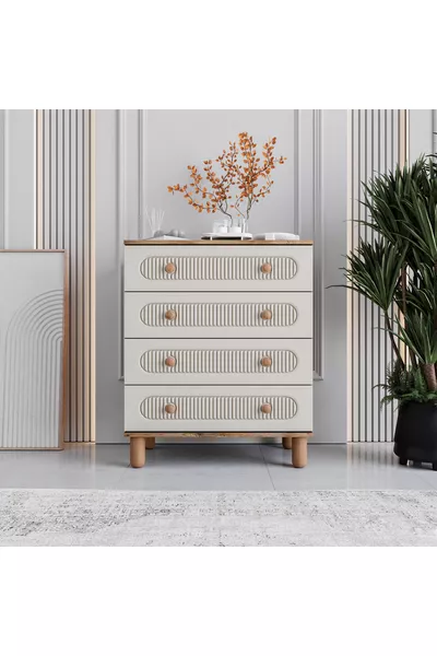 Milen 4 Çekmeceli Şifonyer % MDF