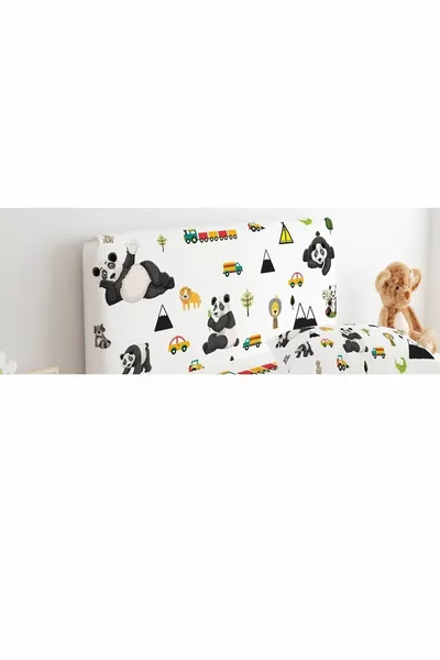 Baza Başlık Kılıfı Sevimli Arabalar, Hayvanlar Ve Yol