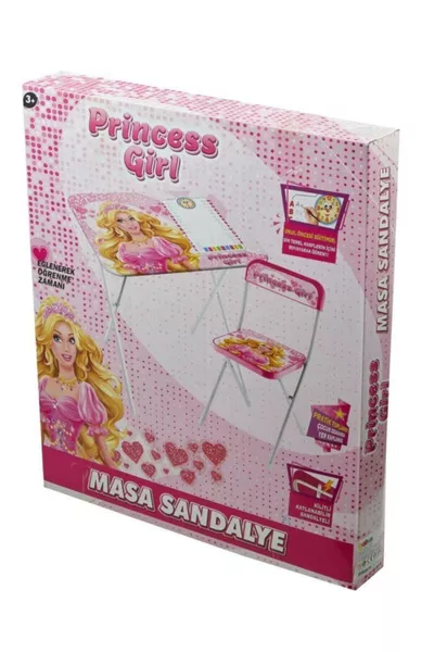 Детский письменный стол - Барби детский стол и стул для раскрашивания для девочек