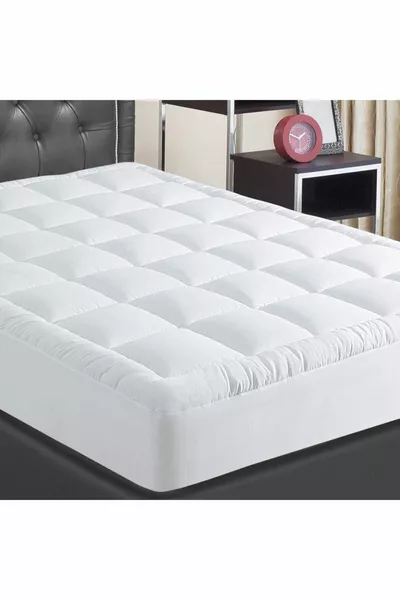 Materassino Imbottito con Angoli in Grammi, Tessuto 100% Cotone, Fibra Siliconata