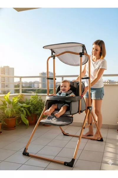 Луксозна люлка - Столче за хранене