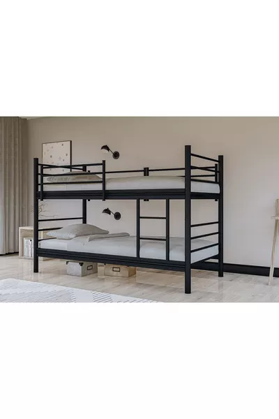 LEVEL AYRILABİLİR ÇİFTLİ RANZA, SİYAH, , GM 