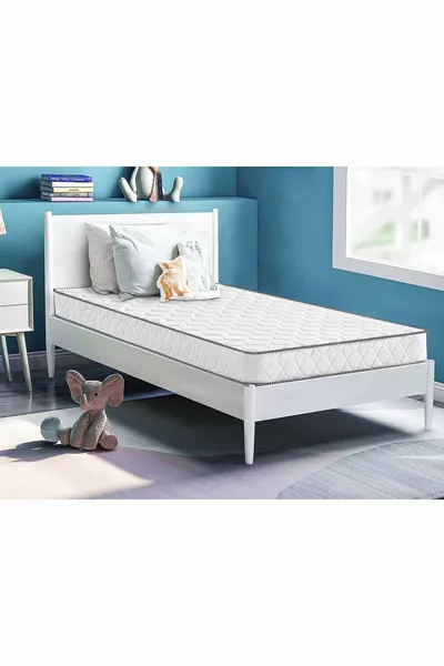 سرير قطني أرثوبيدي كامل، قماش قطني محاكٍ يسمح بالتنفس، بخيارات مقاس