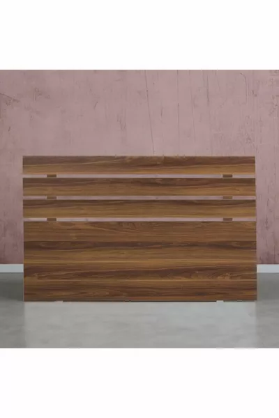 رأس سرير فردي Huga، جوز، سم قاعدة السرير