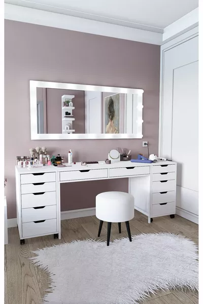 طقم طاولة مكياج دورو (باستثناء المرآة) - سم