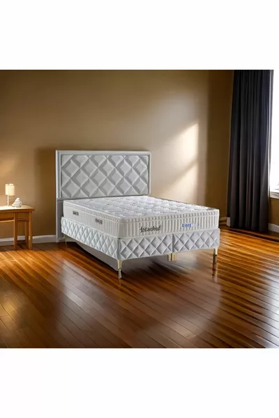 سليب نايس إسطنبول قماش عضوي، مرتبة فردية مزدوجة خاصة، إضافية تقويمية، بمقاسات مخصصة، بنوابض