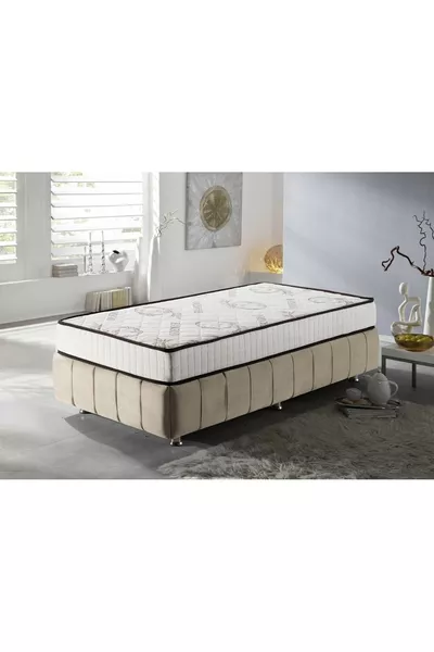 سرير مفرد مع نوابض