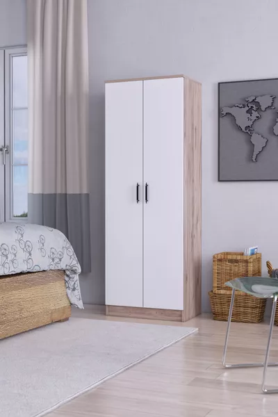 Abete-2 Kapılı Gardırop /atlantik Çam-beyaz