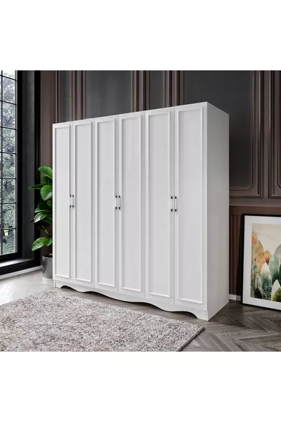 خزانة ملابس كونتري موديل وحدات مجانية  أبواب ودرجين، خزانة ملابس - كلها من MDF عالي الجودة