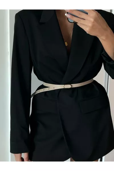 4'lü Fırsat Ürünü Ithal Oval Gold Tokalı Ince Kemer, Pantolon Kemeri, Gömlek Kemeri, Ceket Kemeri