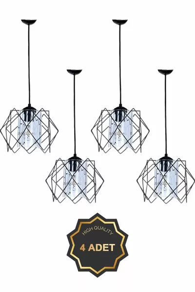 4 قطع من ثريا برجية سيلفانو كوستا لغرفة المعيشة، المطبخ، غرفة الأطفال، الممر