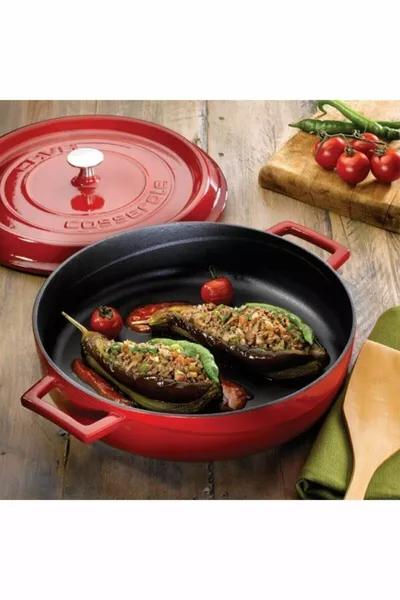 Casserole ronde en fonte polyvalente, série New Heritage, diamètre (Ø)  cm.