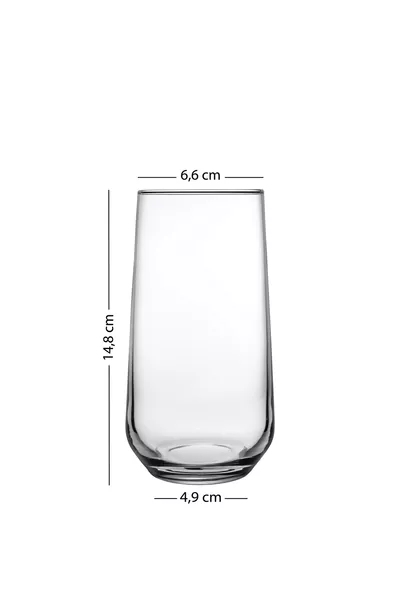 Nieuwe Iconic 4-delige Frisdrankglas Set Fumé  cc