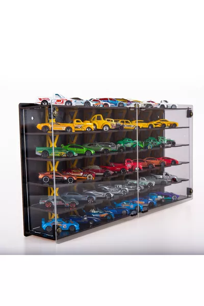 Couvercle en plexiglas pour voiture 1/ Compatible Hotwheels et Matchbox, étagère de voiture de collection, garage pour voitures miniatures
