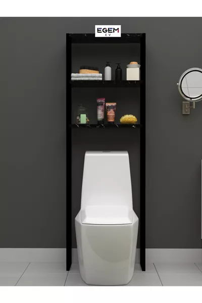 Étagère de salle de bain en métal à 3 niveaux pour au-dessus des toilettes, étagère de placard pour machine à laver, porte-serviettes à 3 niveaux, organiseur
