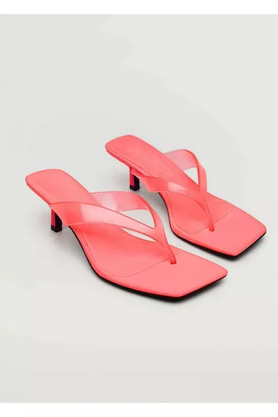Yüksek Topuklu Vinil Sandalet