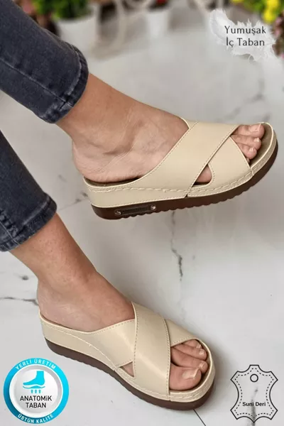 Лина дамски анатомични ортопедични комфортни чехли, леки, елегантни с ток, за ежедневна употреба навън и вкъщи