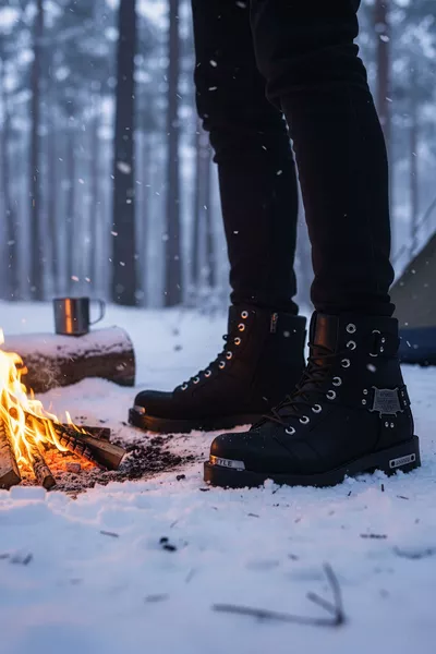 حذاء رجالي أسود