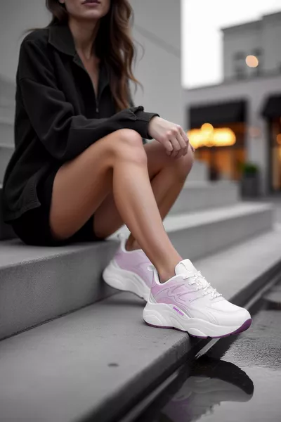 حذاء رياضي DS STORM أبيض ليلك للجنسين