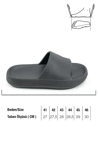 Claquettes d'été pour hommes Eva pour salle de bain et jardin, adaptées aux sols humides