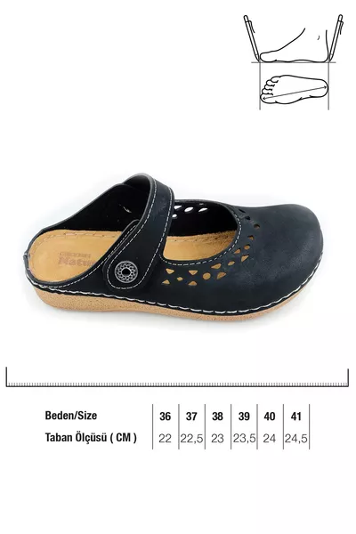 صندل نسائي صيفي بنعل داخلي من الجلد الطبيعي وسهل الارتداء بشريط فيلكرو