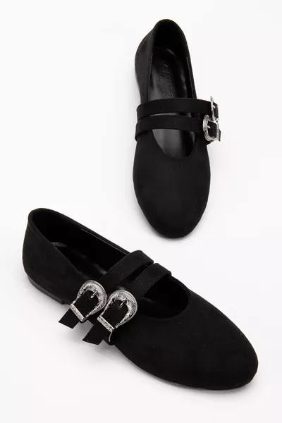 Черные замшевые балетки, высокое качество, новая коллекция