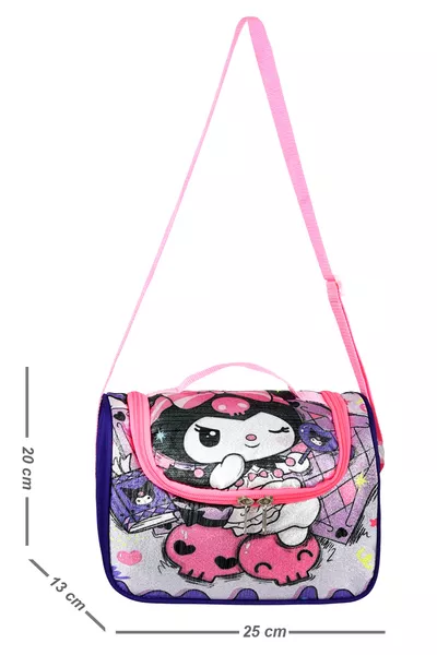Glitter Kuromi Thermal Insulated Lunch Bag