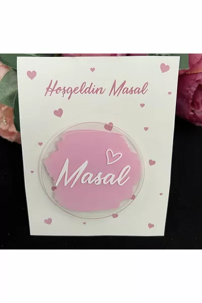 Piece (Named, Carded and Wrapped) Plexiglass Baby Magnet