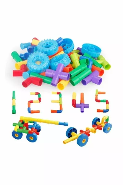 Wheel Pipe Lego Building Blocks Part Hand-Eye Coordination Educational Toy
