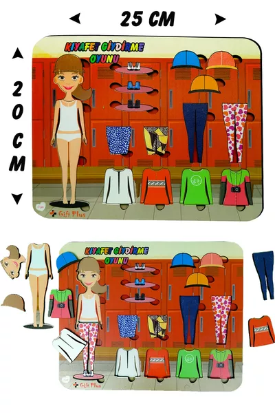 Educational-Guidance Dress-Up Game for Girls Bultak Puzzle Toy