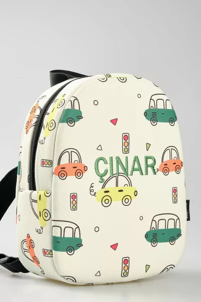 [نقوم بتطريز الاسم الذي تريدونه] - سيارات قديمة للأطفال من سن 0-8 سنوات - حقيبة ظهر لرياض الأطفال