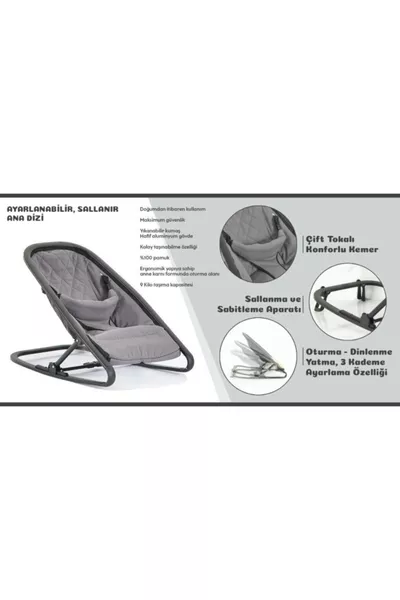 Tiny Babybett Heimtyp Babydoor Grauer Hauptstoff