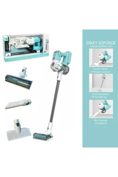 Battery-Powered Voice Model Pull Feature Upright Vacuum  cm - 3 in 1 Toy Vacuum