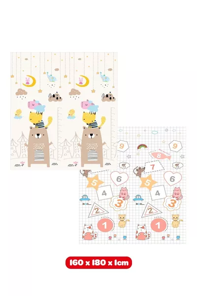 استمتع وتعلم بساط اللعب القابل للطي (MATI) - الحجم الجديد سم (مع حقيبة حمل)