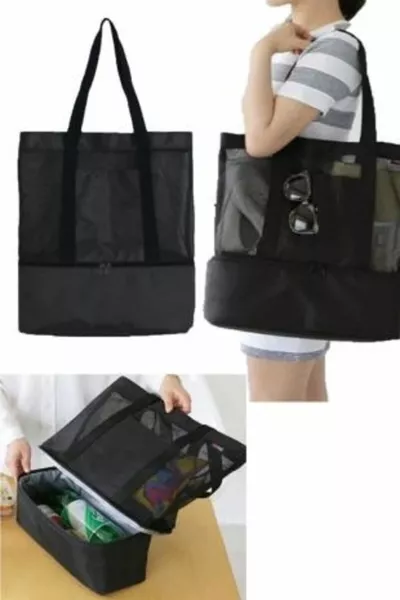 Сумка для пикника, кемпинга, путешествий или пляжа с термоизоляцией для горячего и холодного (объем в литрах)