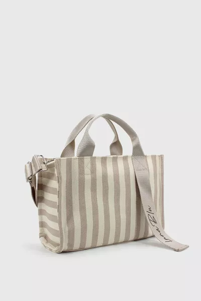 Borsa a tracolla incrociata da donna con manico in tela dettagliato