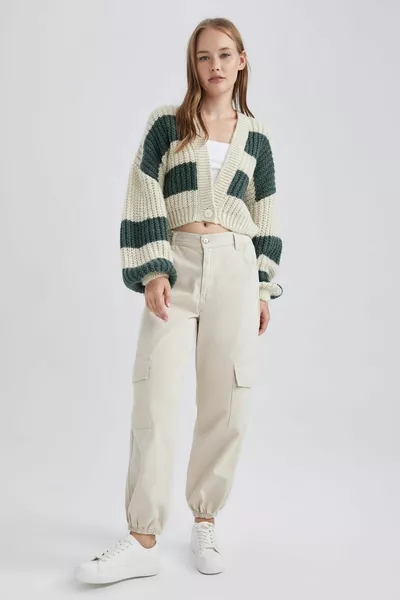 Coool كبيرة الحجم تناسب الخامس الرقبة متماسكة كارديجان