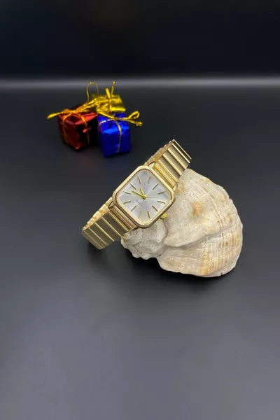 Dameshorloge Goudkleurige Metalen Polshorloge