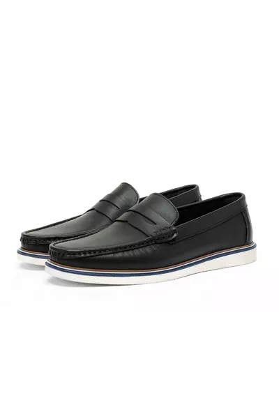 Vittoria Genuine Leather Men's Casual Loafer Shoes