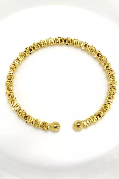 L Steel Gold Color Non-Tarnish Luxury Women's Bracelet