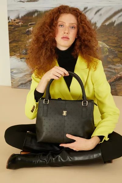 Borsa a spalla da donna Floater nera 