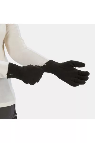 Gants intérieurs polaires de trekking en plein air - Noir - 