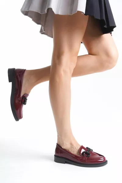 حذاء نسائي لوفر ماكوسن كاجوال يومي ناعم بمشبك