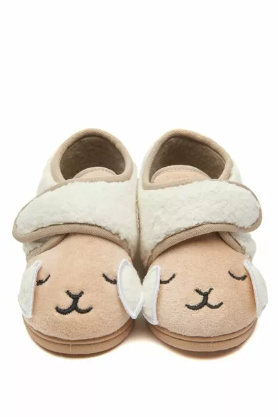 Lamb Velcro Slippers