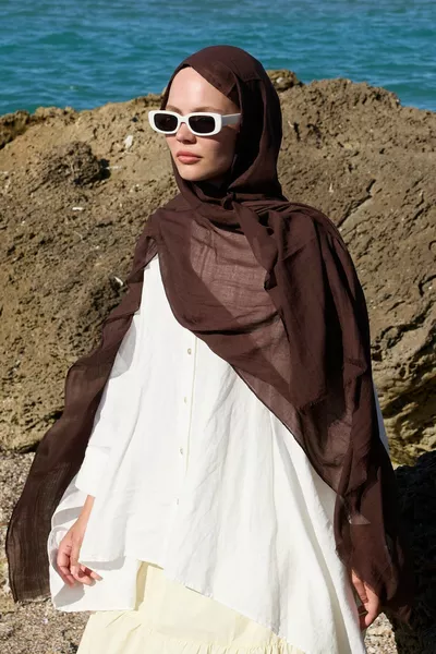 Écharpe Aya - Cacao