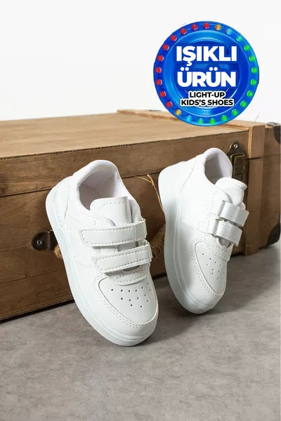Heren - Dames - Kinderen Baby Unisex Verlichte Klittenband Air Schoolschoenen Sneakers Sport schoenen