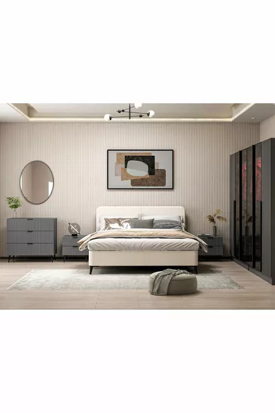 Plus Yatak Odası Takımı - Antrasit