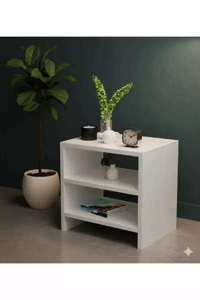 طاولة جانبية اقتصادية - رفوف متعددة الاستخدامات