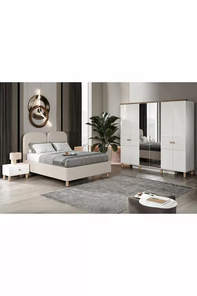 Genzi White Bedroom Set